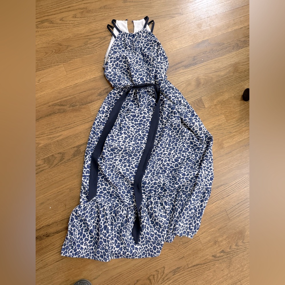 Speechless -MACYS Girls -Blue and White Patterned Dress